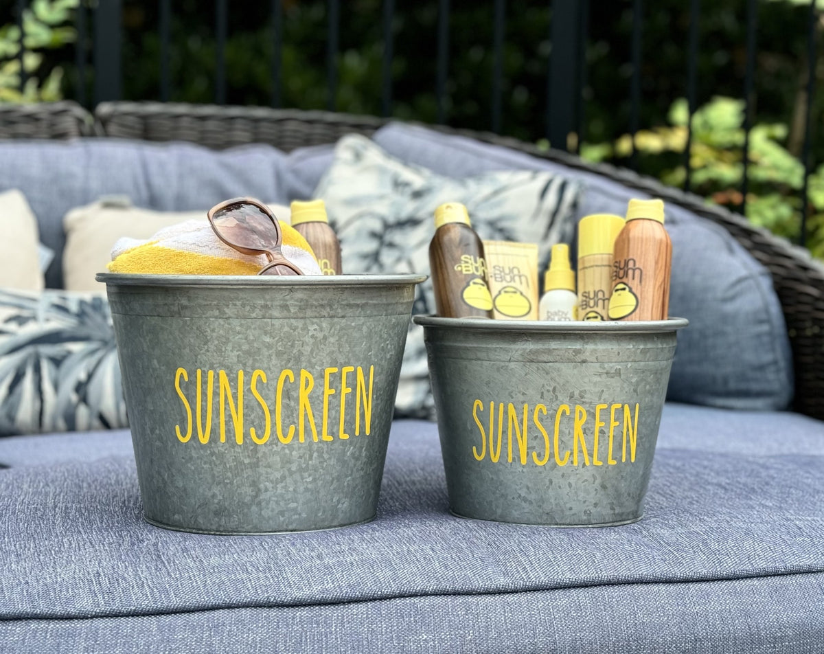 Sunscreen Storage Bucket- Small