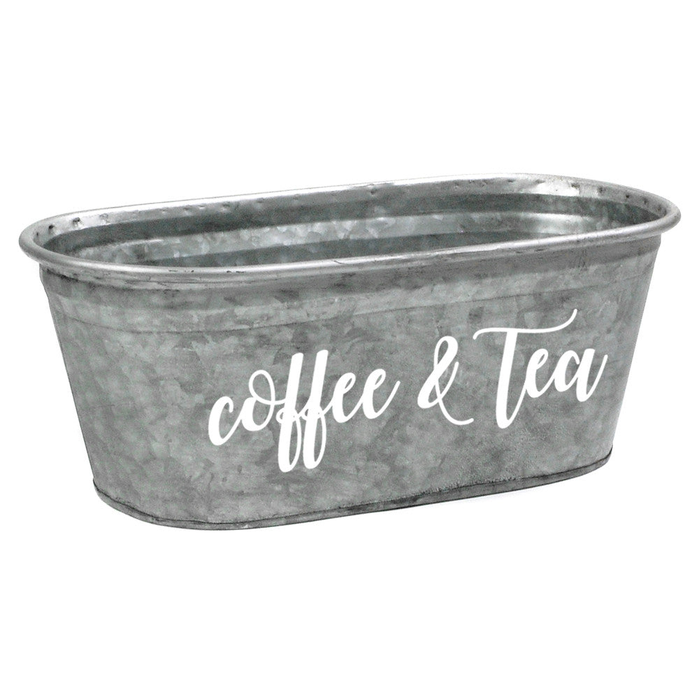 Coffee & Tea Galvanize Tub 