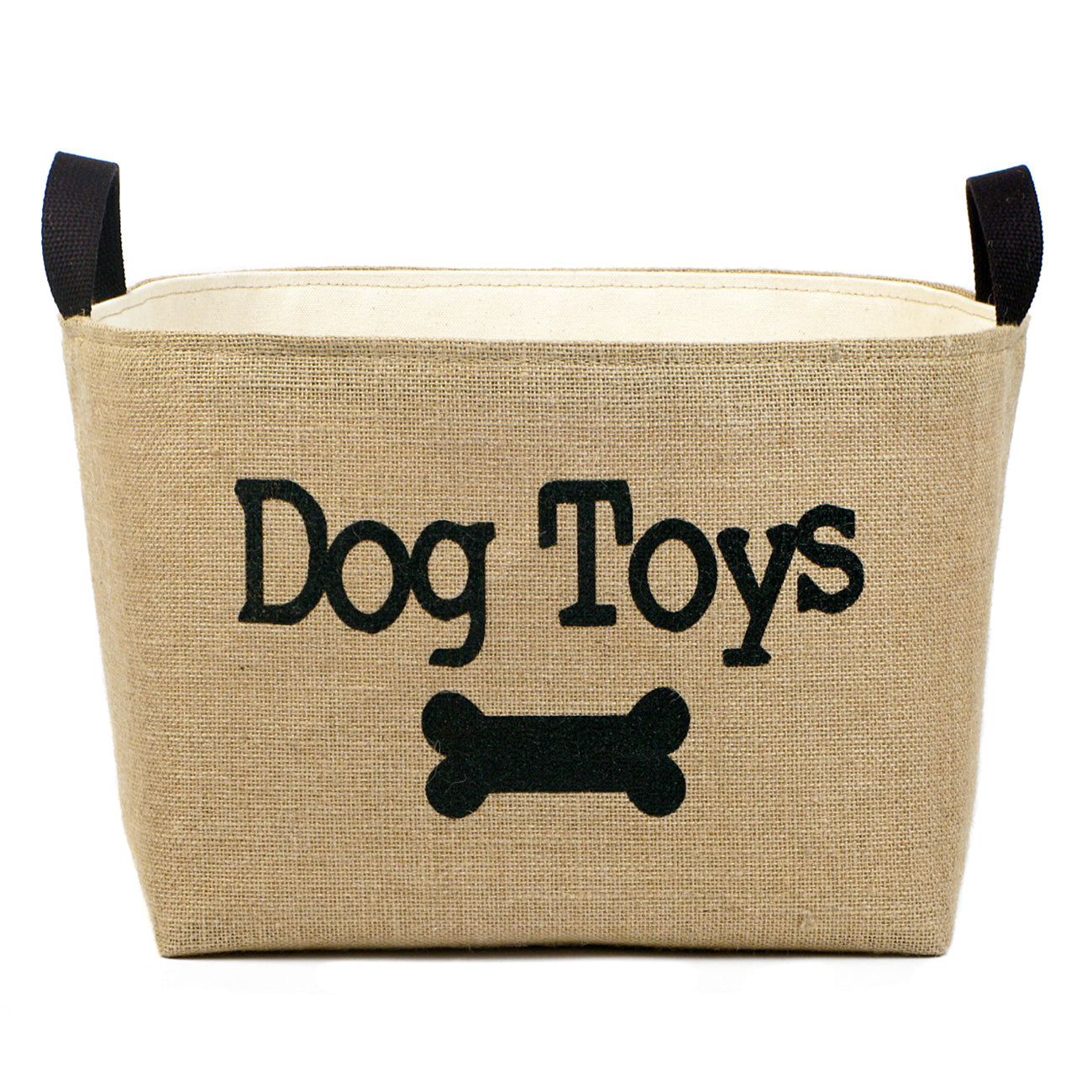 Personalized Burlap Jute deals Canvas Toy Basket