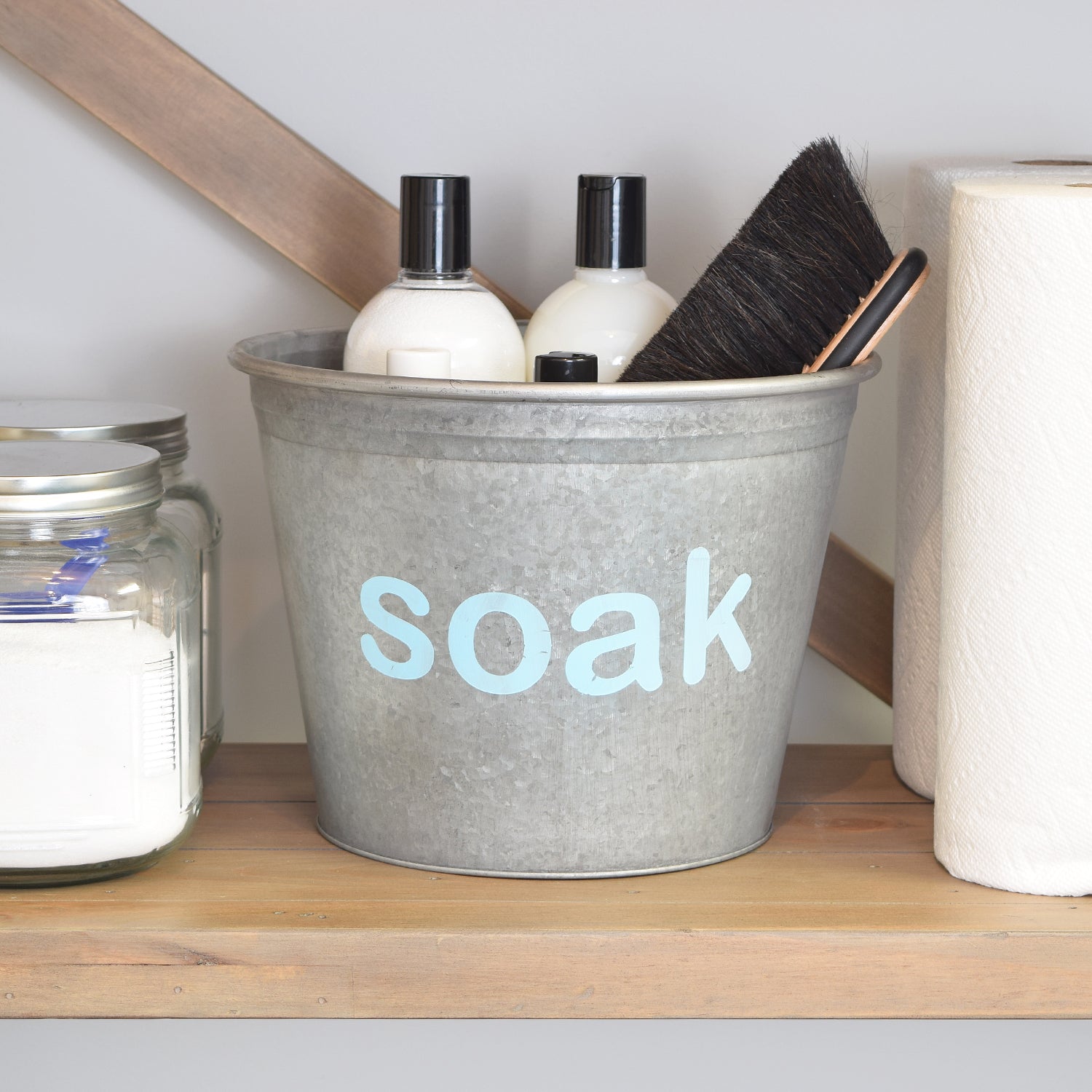 Soak Laundry Supplies Metal Organizer Bucket - A Southern Bucket